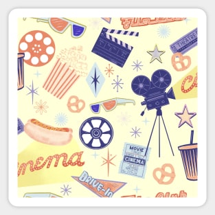 Retro movies Sticker